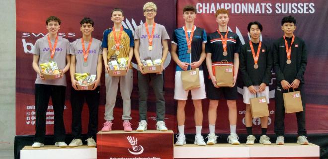 3. Platz Schweizermeisterschaft U17, Herrendoppel (2025)