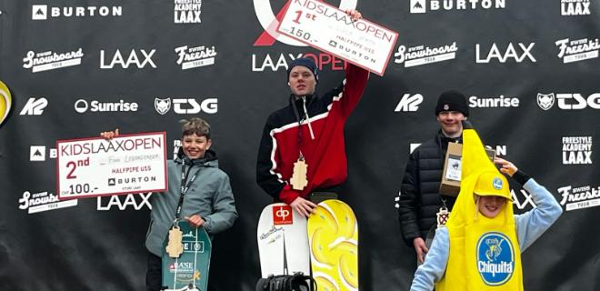1. Platz U 15 Kids Laax Open