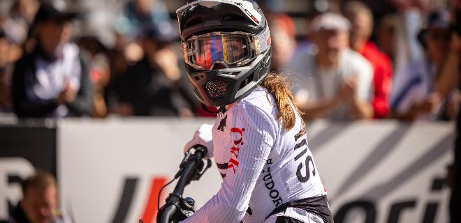 2025 UCI DHI World Cup Gesamtwertung Women Junior 9. Platz